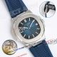 ppf clone Patek Philippe Nautilus 5711 blue face strap watch (9)_th.jpg